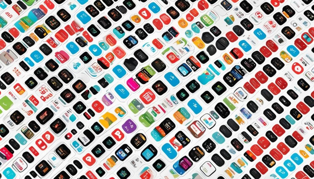 Collage of various mobile coupon and discount apps