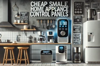 Modern kitchen with smart home appliances.