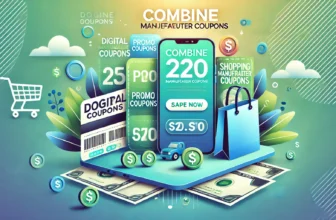 Digital coupons and savings concept illustration